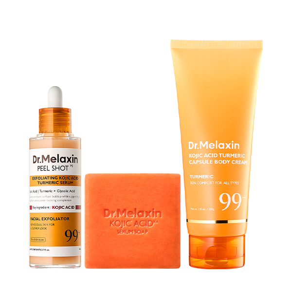 3-Step Kojic Acid Turmeric Brightening Routine