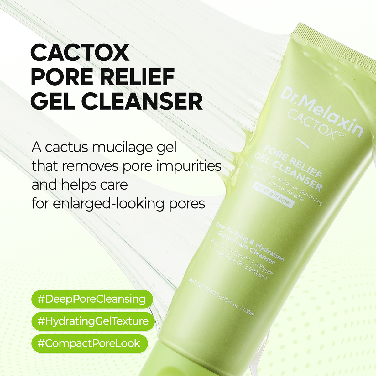 [CLEARANCE SALE] CACTOX Pore Relief Gel Cleanser