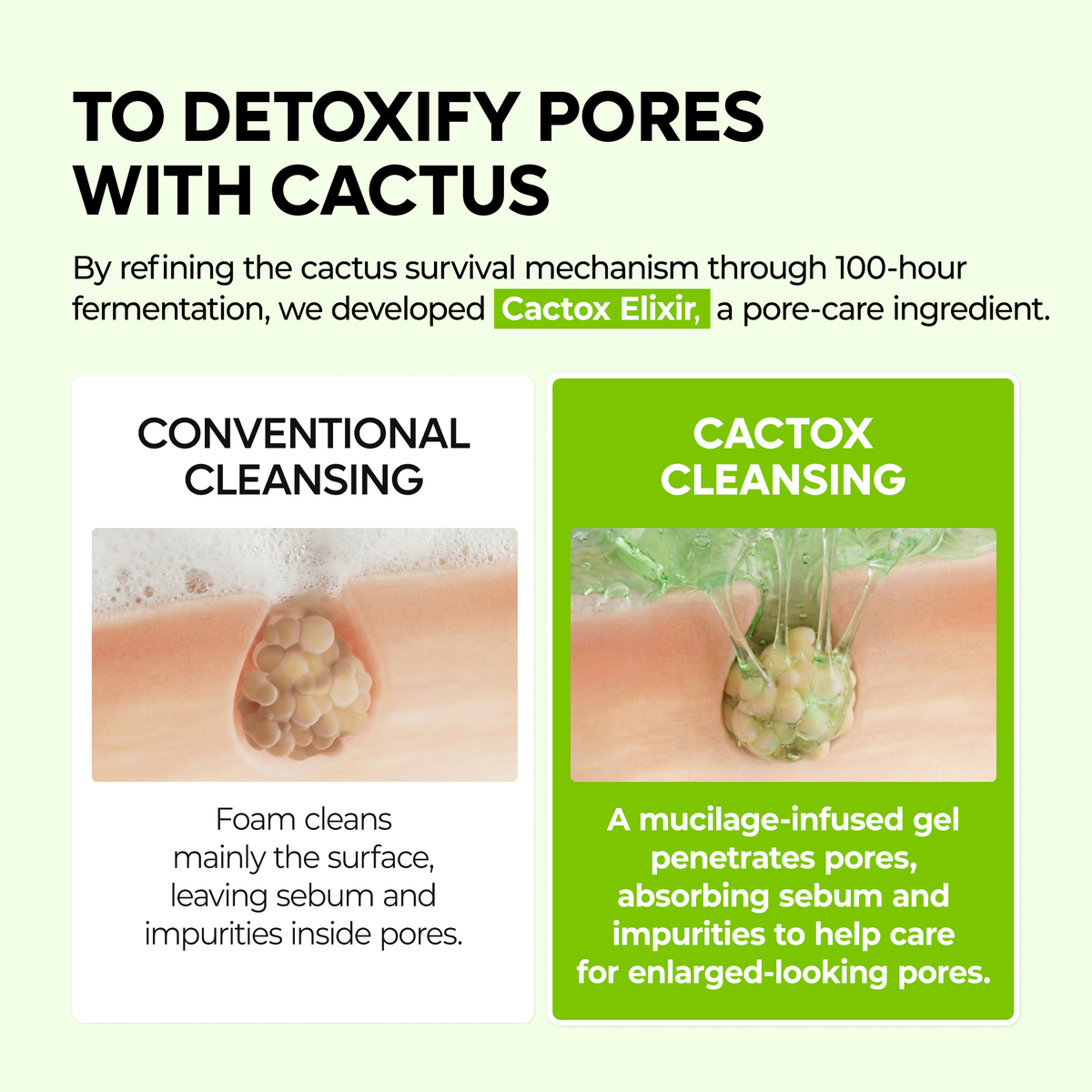 [CLEARANCE SALE] CACTOX Pore Relief Gel Cleanser
