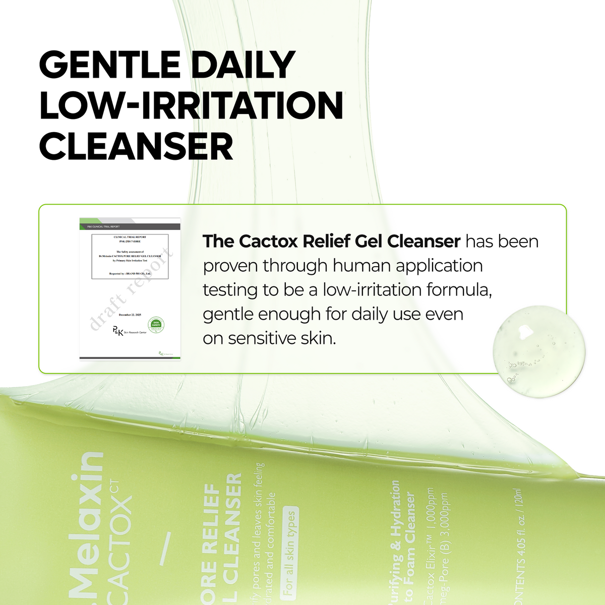 [CLEARANCE SALE] CACTOX Pore Relief Gel Cleanser