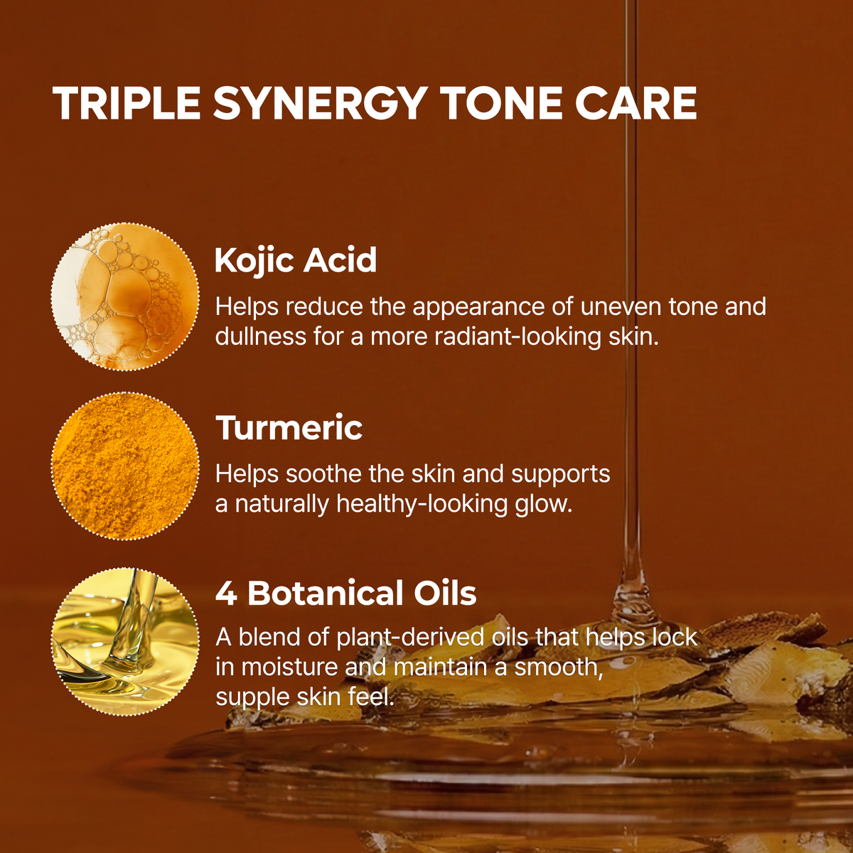 3-Step Kojic Acid Turmeric Brightening Routine